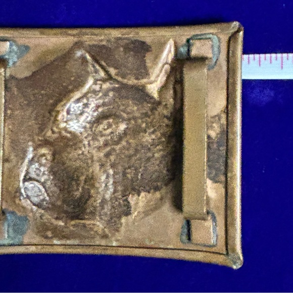 Boxer 100% Copper Handmade Belt Badge - Picture 4 of 5